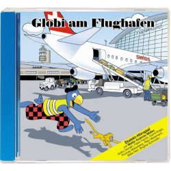 Globi am Flughafen