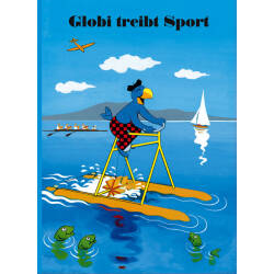 Globi treibt Sport