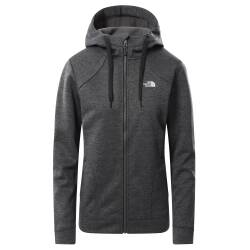 Mezzaluna Full Zip Hoodie W asphaltgreyhthr/white