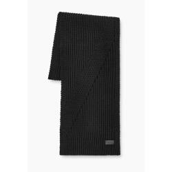 Ribbed Knit Stripe Scarf