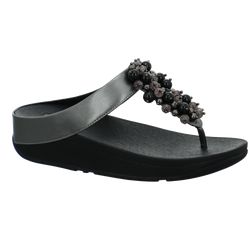 Fino Bauble-Bead Toe-Post Sandals