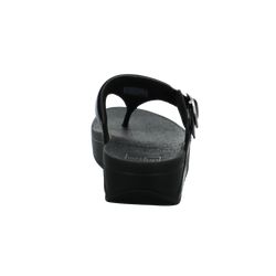 Lulu Adjustable Leather Toe-Post Sandal