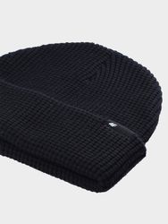 Double-layered Beanie with waffle structure