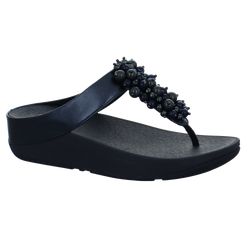 Fino Bauble-Bead Toe-Post Sandals