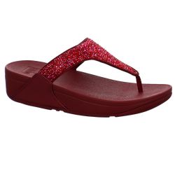 Lulu Crystal-Mix Toe-Post Sandals