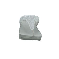 Lulu Crystal-Mix Toe-Post Sandals