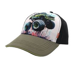 Kids Boy Cap Monster Car