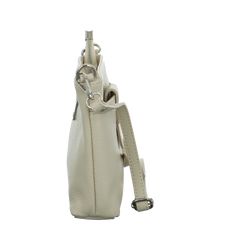 LEDERTASCHE MIT SCHNALLE KLEIN ECRU
