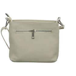 LEDERTASCHE MIT SCHNALLE KLEIN ECRU