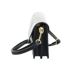 LEDERTASCHE MIT PATTINA+GOLD BLU