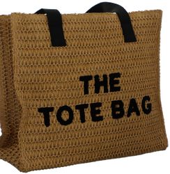 TASCHE STROH KHAKI