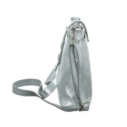 LEDERTASCHE SILBER