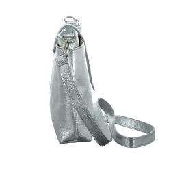 LEDERTASCHE SILBER